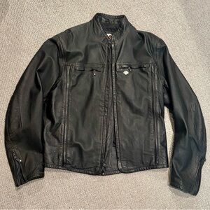 VTG 1990’s Harley Davidson Black Leather Motorcycle Jacket